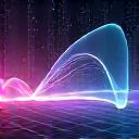 Grafici e visualizzazioni di pattern ormonali a lungo termine sul display di un tablet