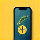 Icona che simboleggia un digital detox o la limitazione dell'uso delle app, con un telefono in pausa o un timer, suggerendo un equilibrio con la tecnologia.