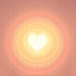 Simbolo stilizzato di cuori intrecciati o energia luminosa attorno a una persona, che rappresenta la meditazione Loving-Kindness per il benessere emotivo e la compassione.