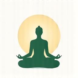 Un icona visuale di una persona in posizione meditativa serena, che rappresenta la meditazione Mindfulness per principianti, con un'atmosfera calma e colori tenui.